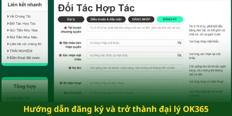 Hướng dẫn đăng ký và trở thành đại lý OK365